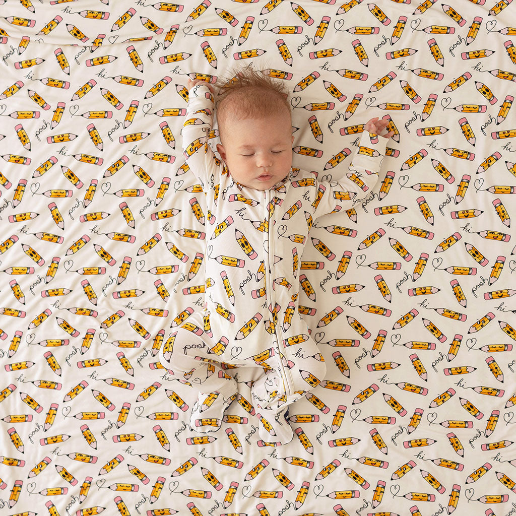 Posh Pencils Footie Zippered One Piece