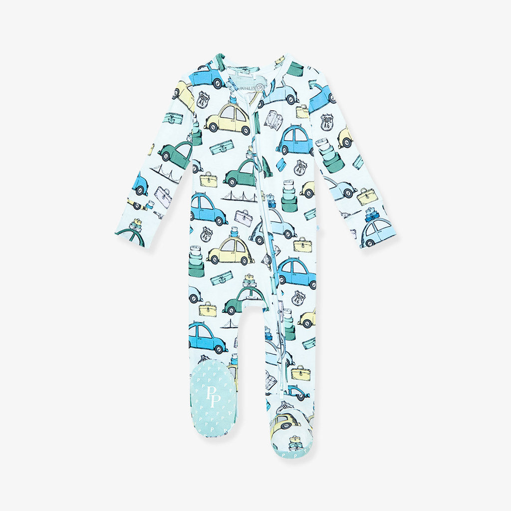 Travel Bug Footie Zippered One Piece