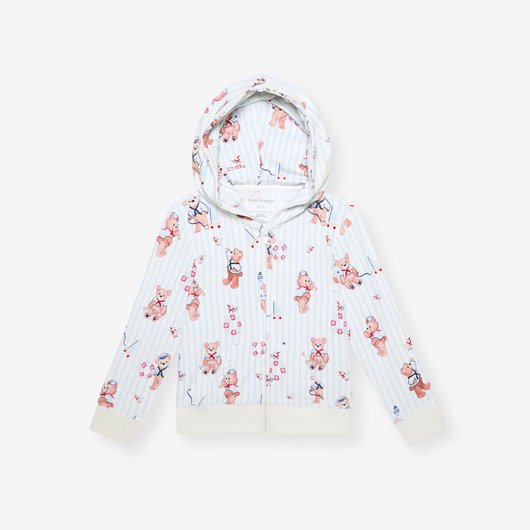 Captain Theo French Terry Zippered Hoodie