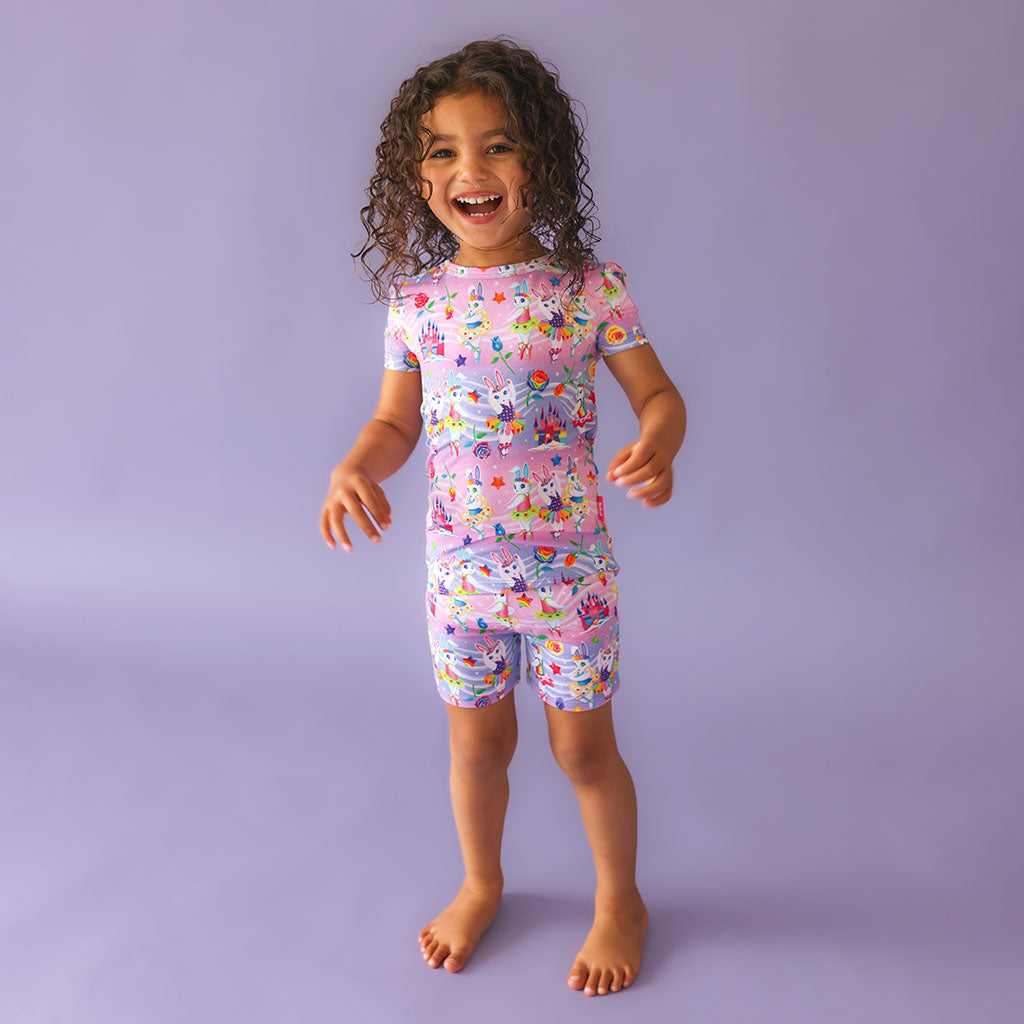 Lisa Frank® Ballerina Bunnies Classic Pajama Short Set