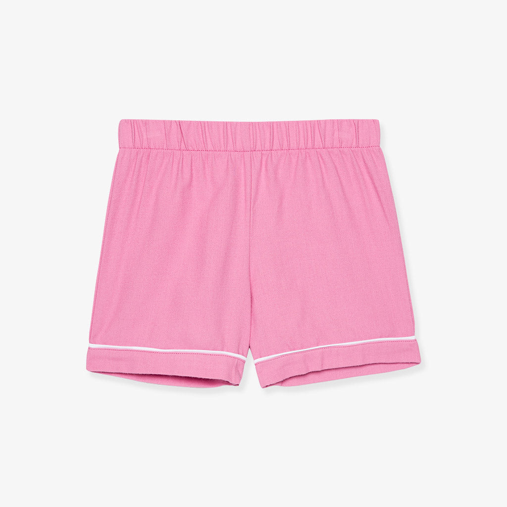 Cruisin' Pink Flannelette Luxe Pajama Short Set