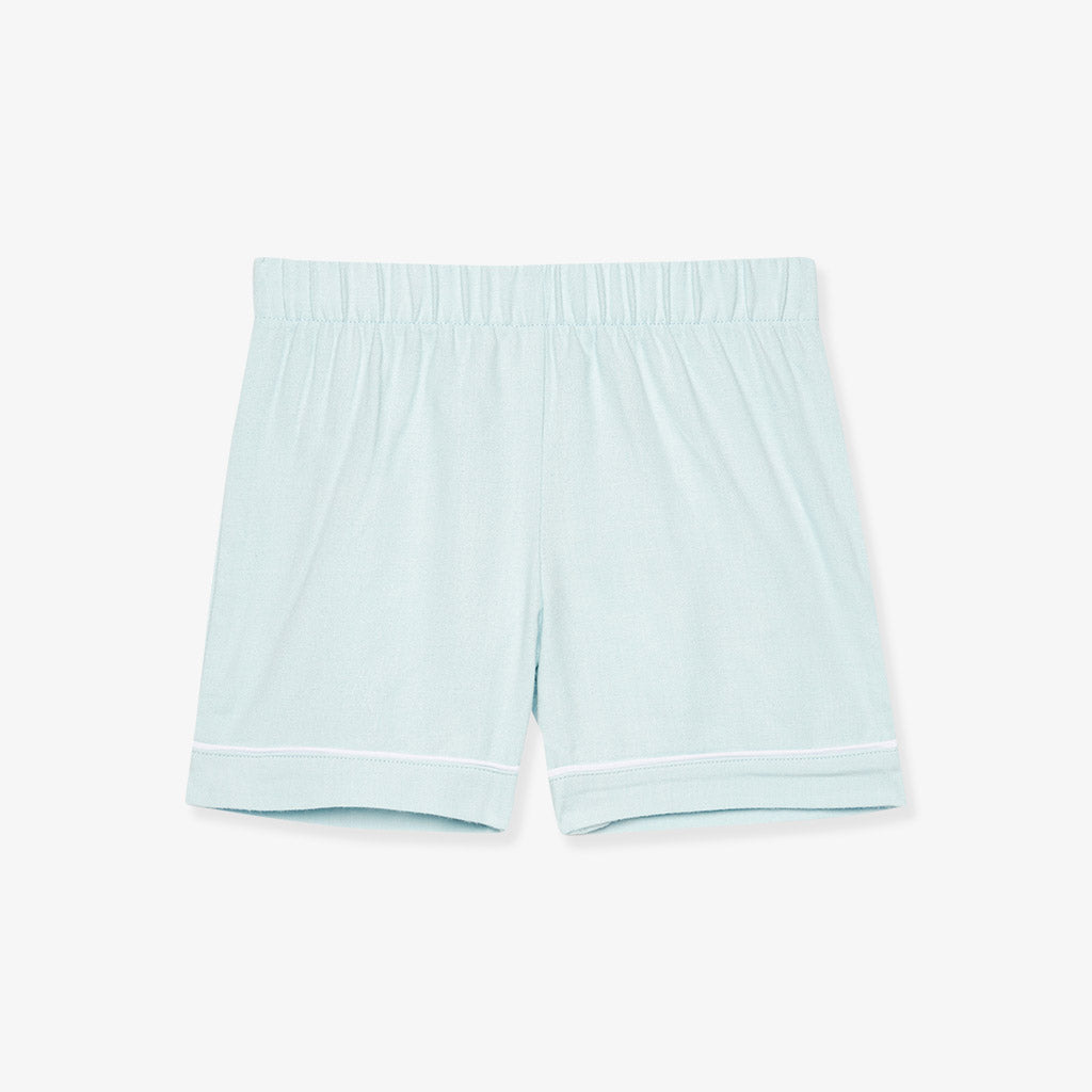 Starry Blue Flannelette Luxe Pajama Short Set