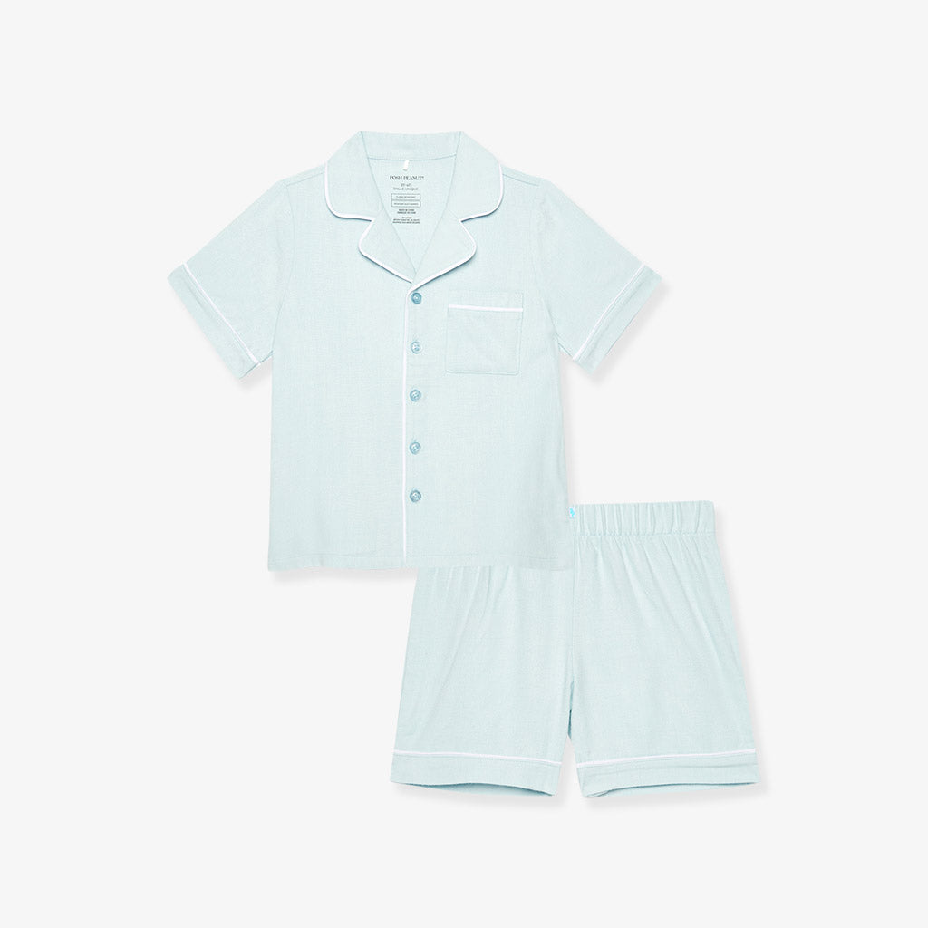 Starry Blue Flannelette Luxe Pajama Short Set
