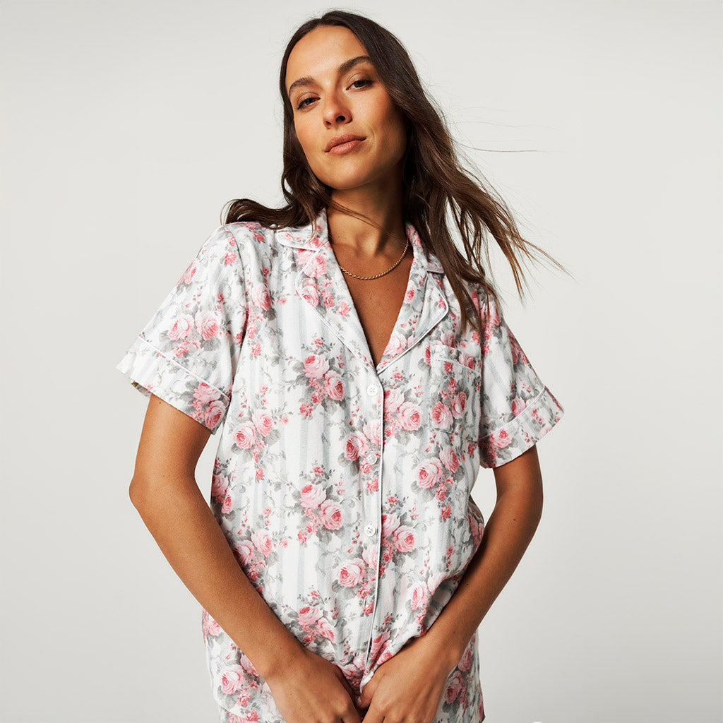 Trixie Women's Flannelette Short Pajama Set