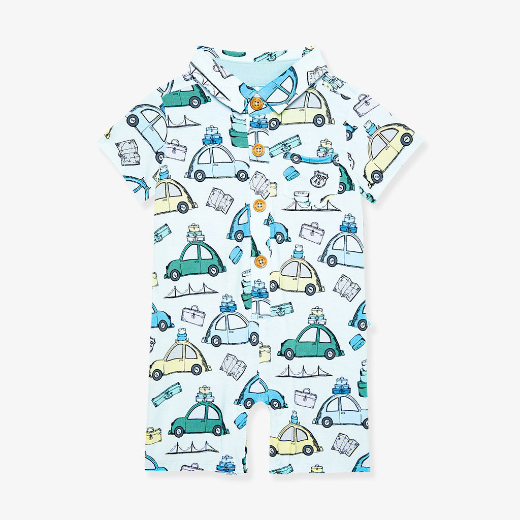 Travel Bug Collared Henley Shortall