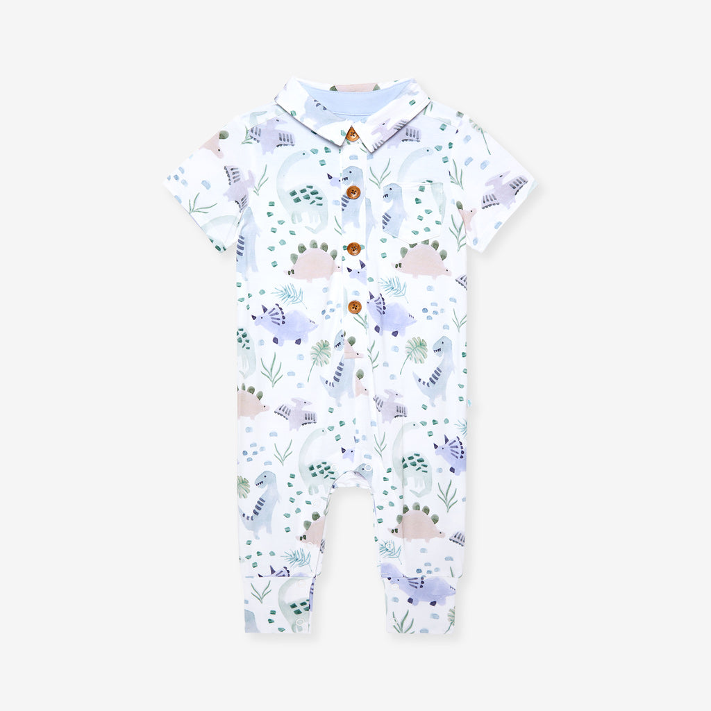 Milo Collared Henley Romper