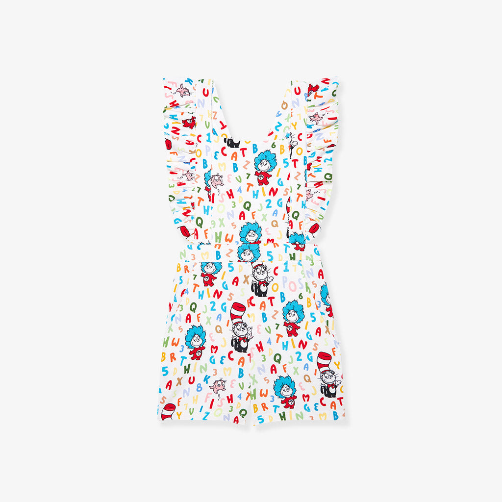 Dr. Seuss Good Fun French Terry Short Overalls
