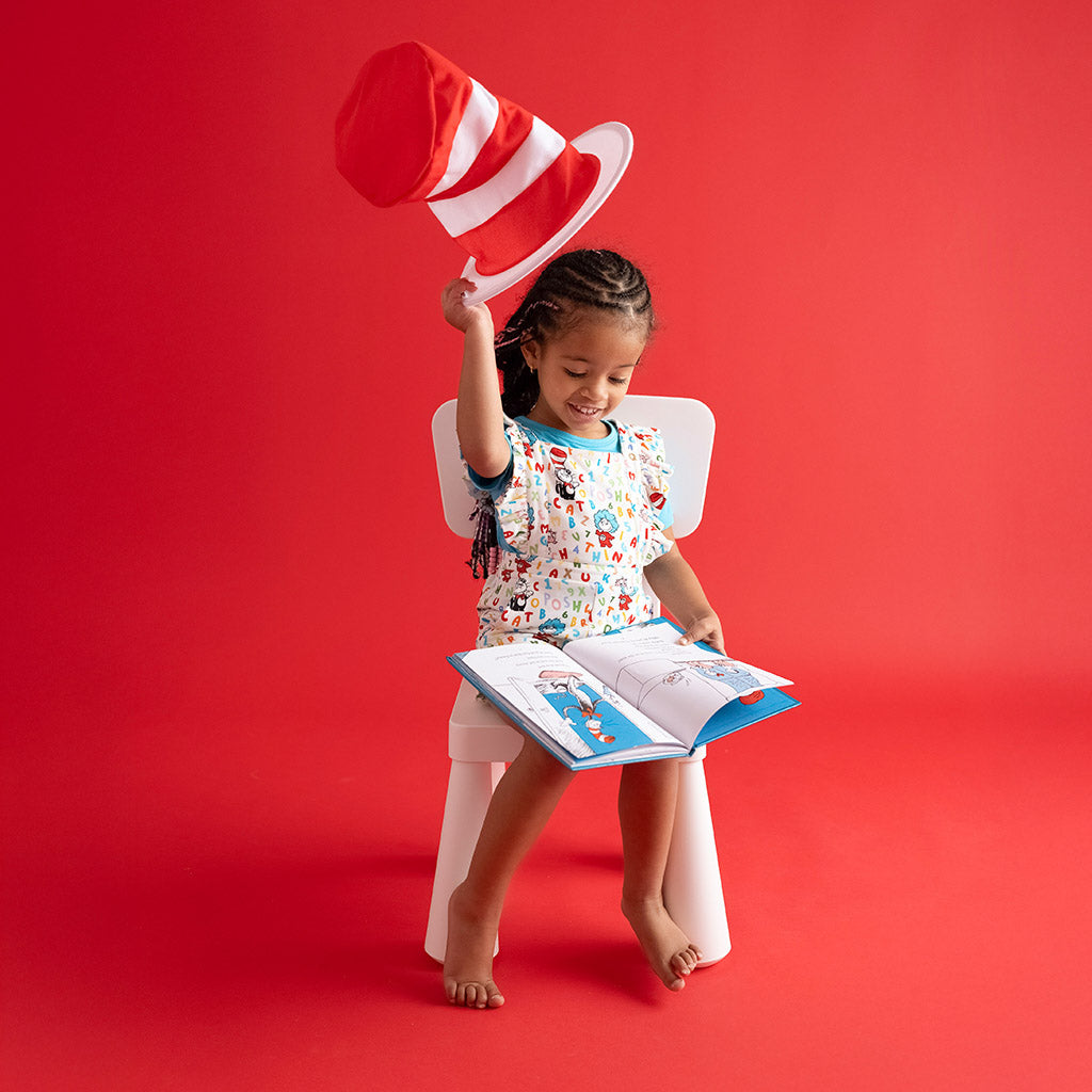 Dr. Seuss Good Fun French Terry Short Overalls