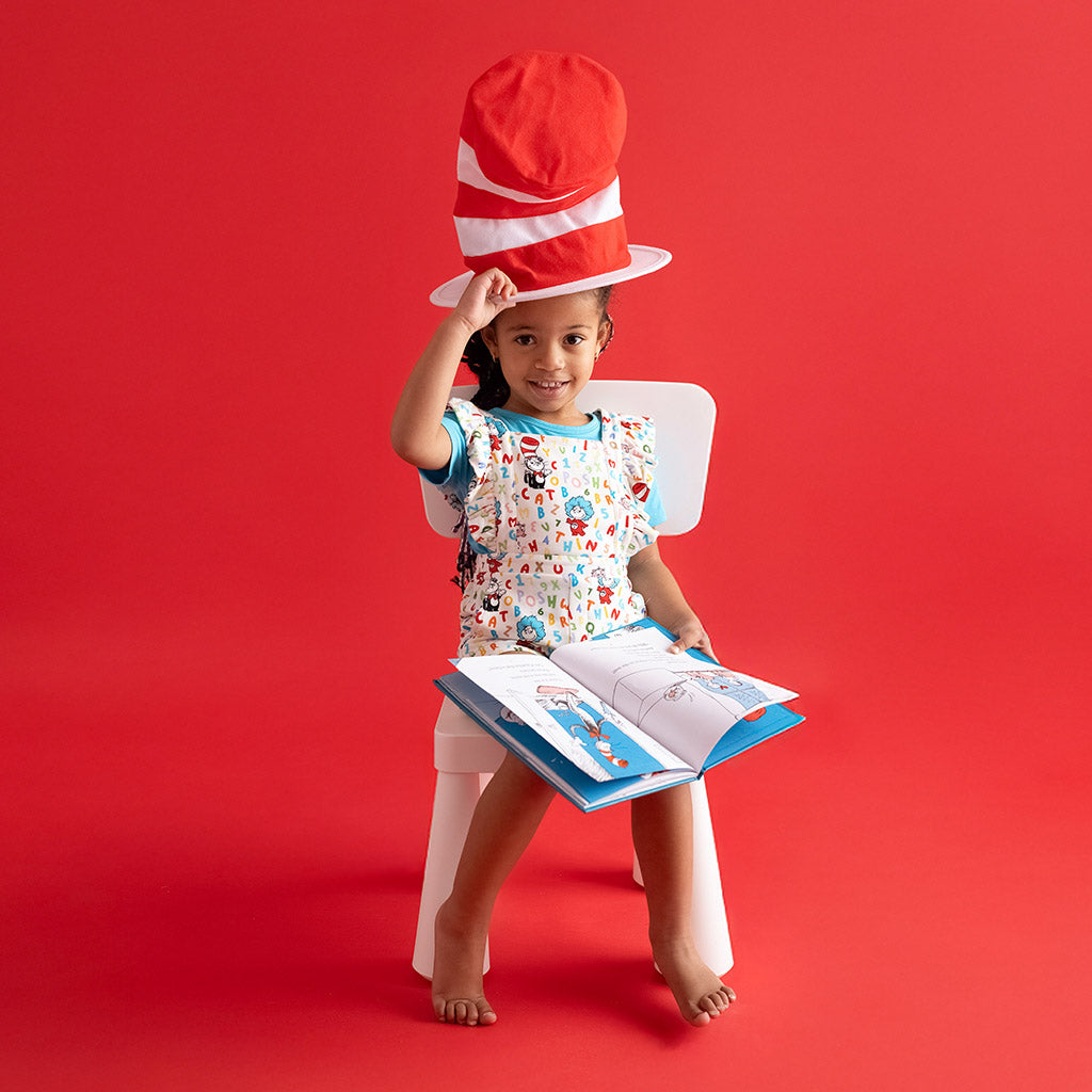 Dr. Seuss Good Fun French Terry Short Overalls