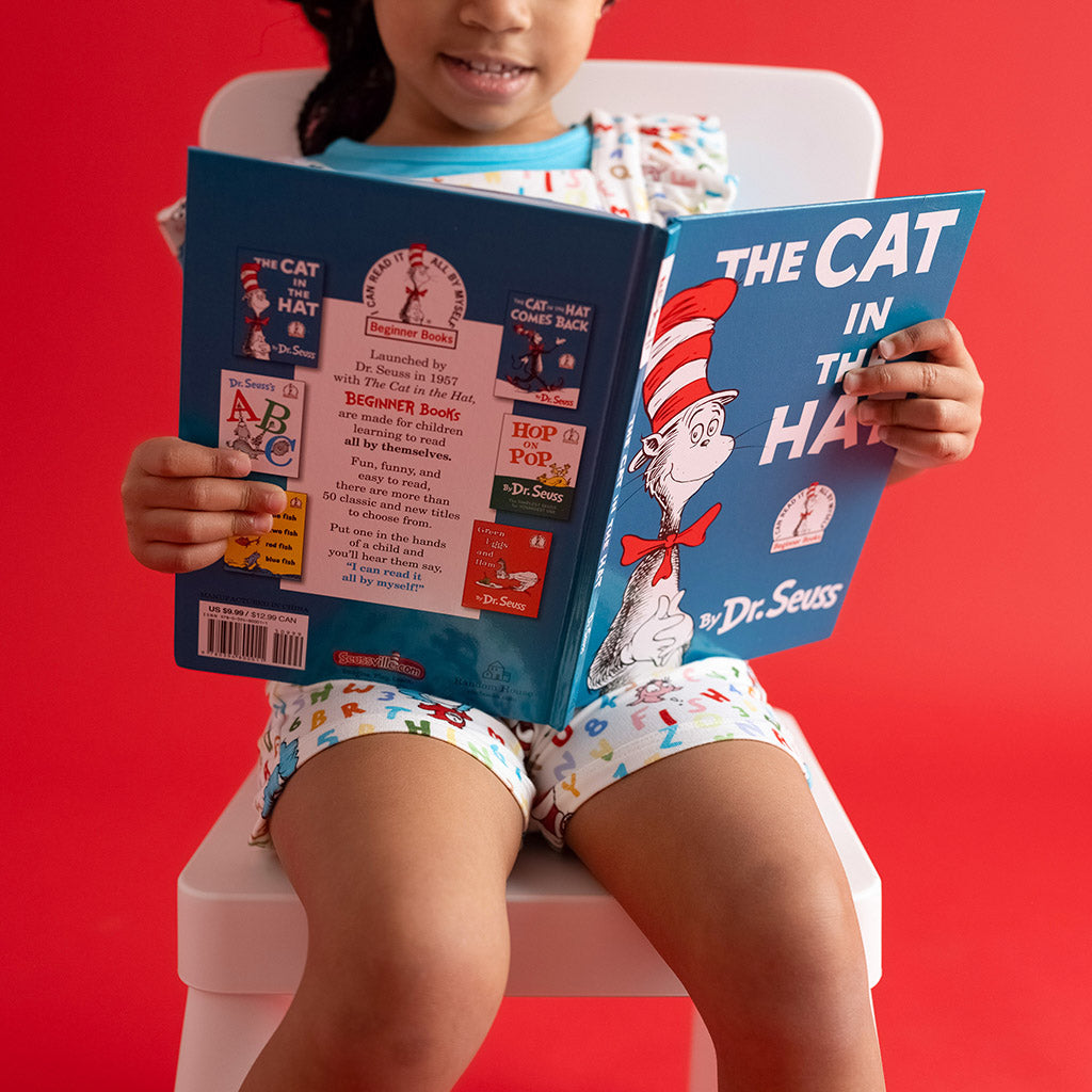 Dr. Seuss Good Fun French Terry Short Overalls