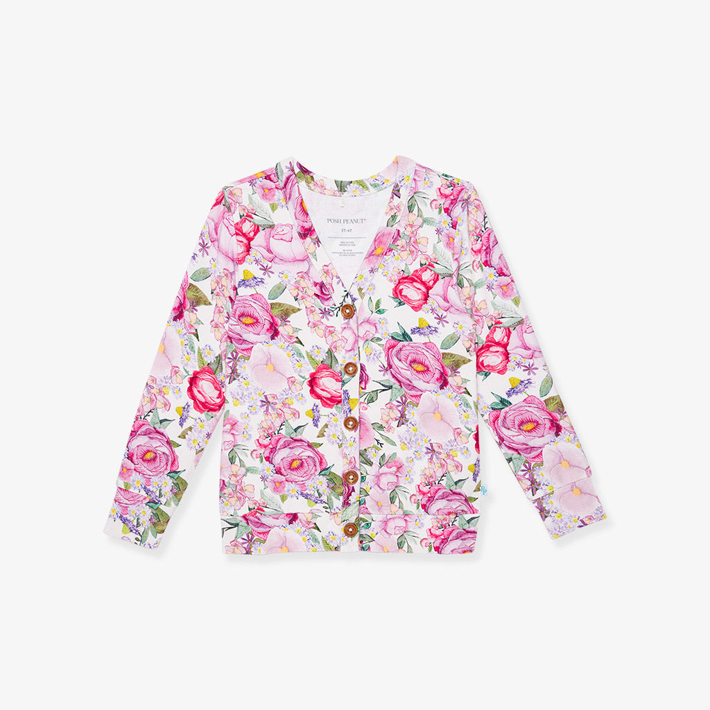 Elly French Terry Button Cardigan