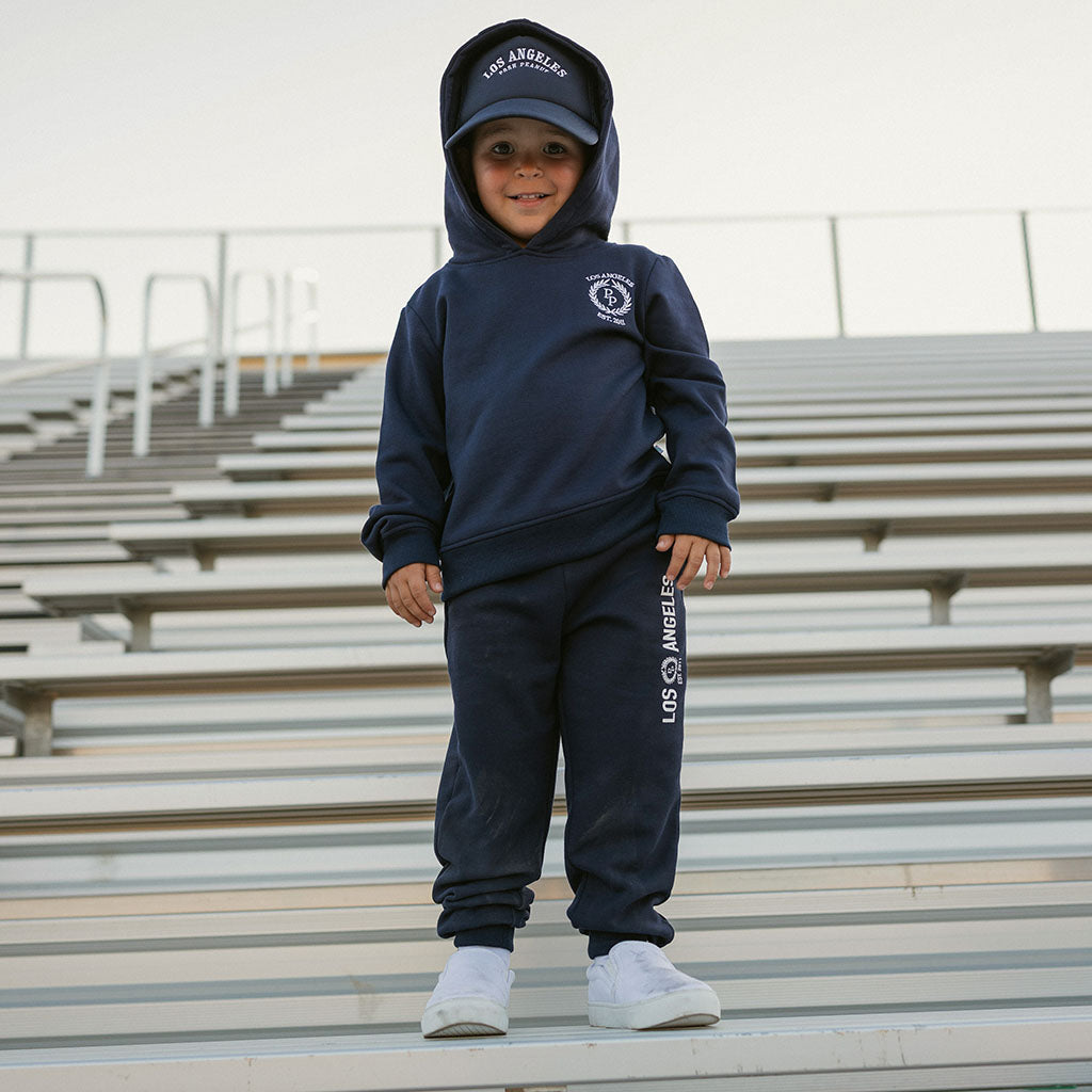 Varsity Navy Fleece Hoodie