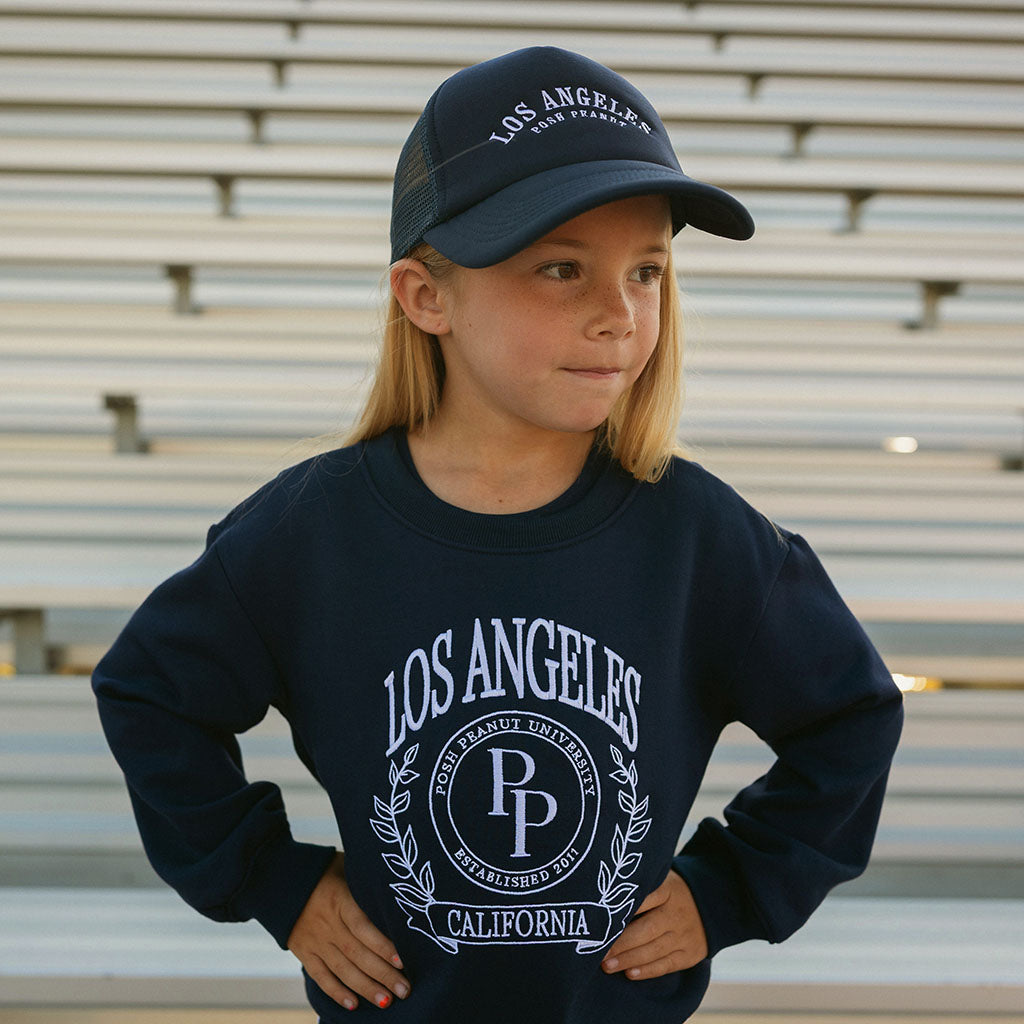 Varsity Navy Fleece Sweatshirt