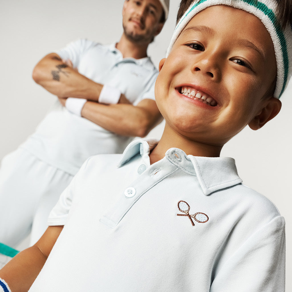 Racket French Terry Polo Shirt