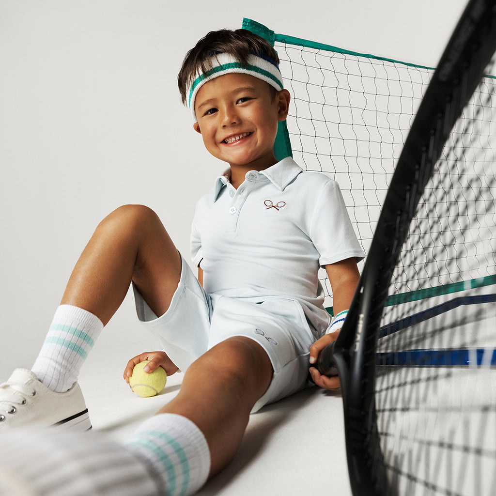 Racket French Terry Polo Shirt