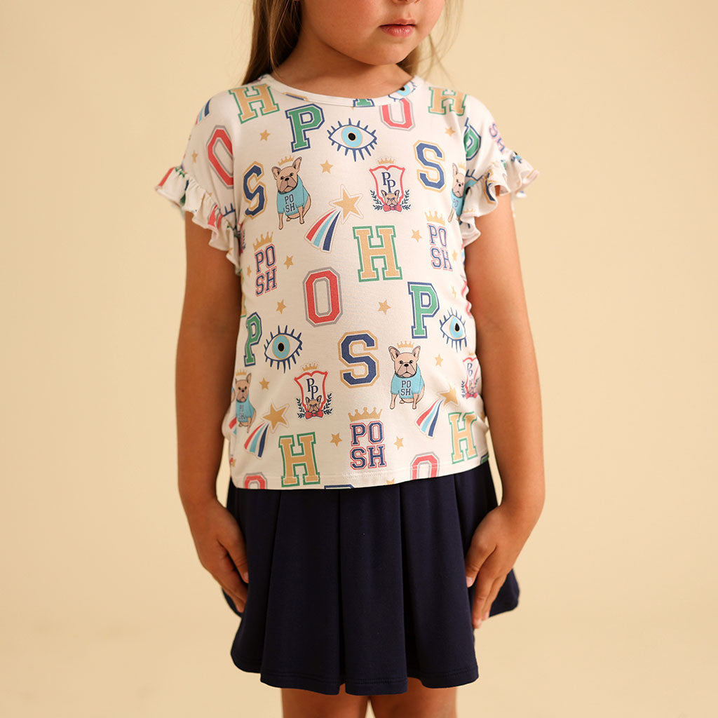 Brooke Ruffled Boxy Tee