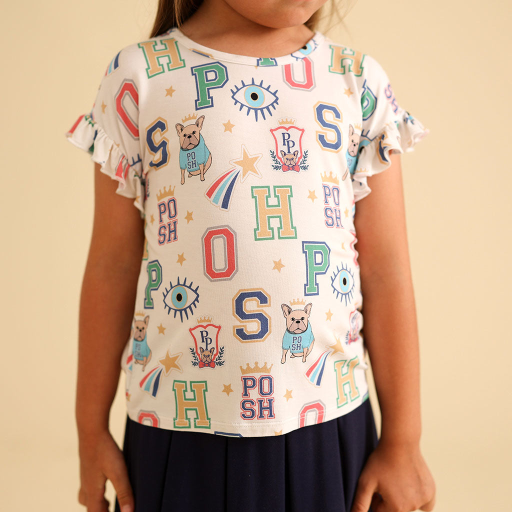 Brooke Ruffled Boxy Tee