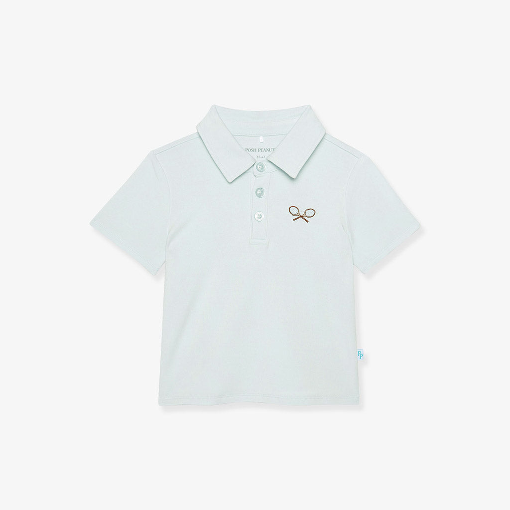 Racket French Terry Polo Shirt