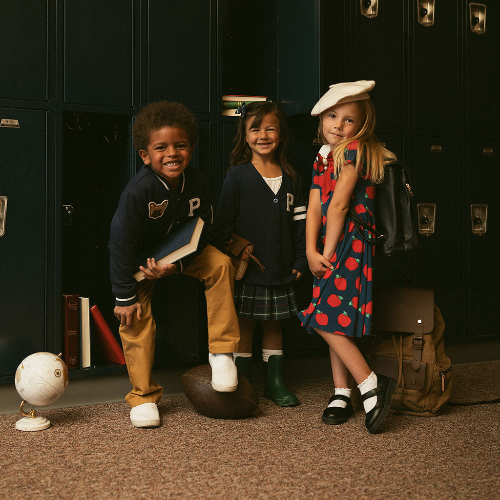 Varsity Navy French Terry Varsity Cardigan