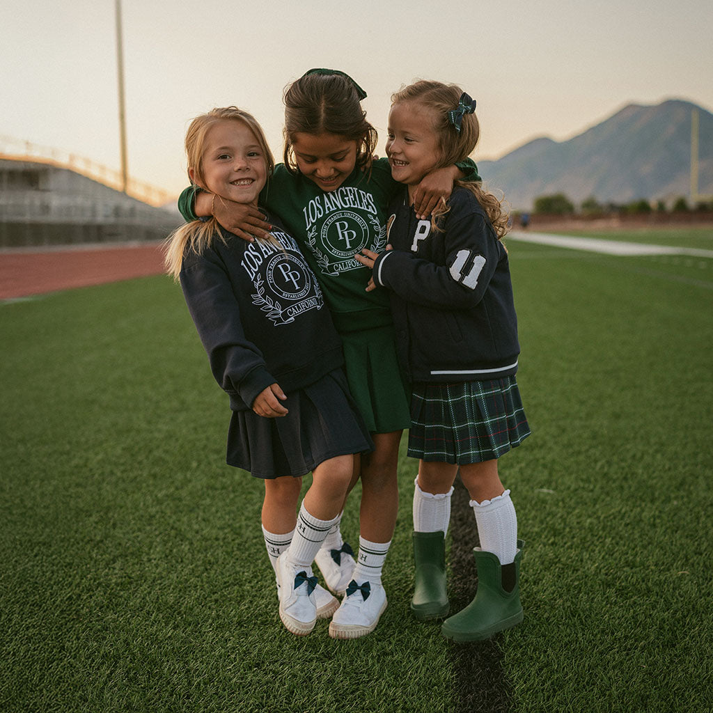 Varsity Navy Fleece Sweatshirt