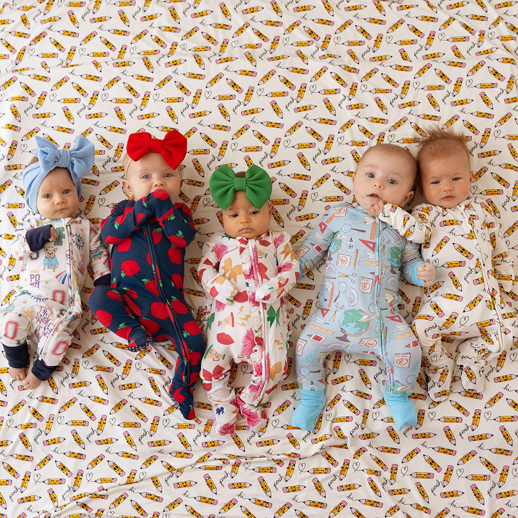 Posh Pencils Footie Zippered One Piece