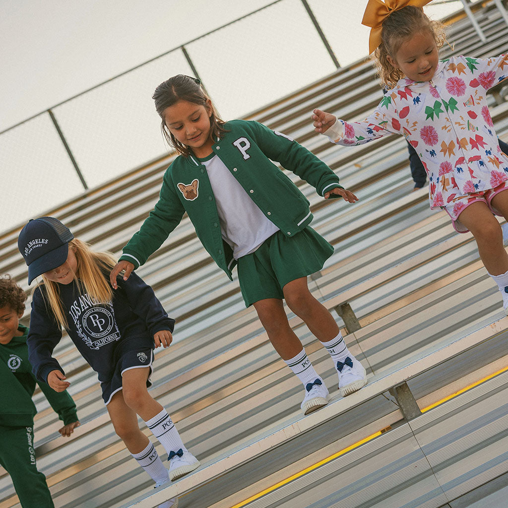 Varsity Navy French Terry Varsity Shorts