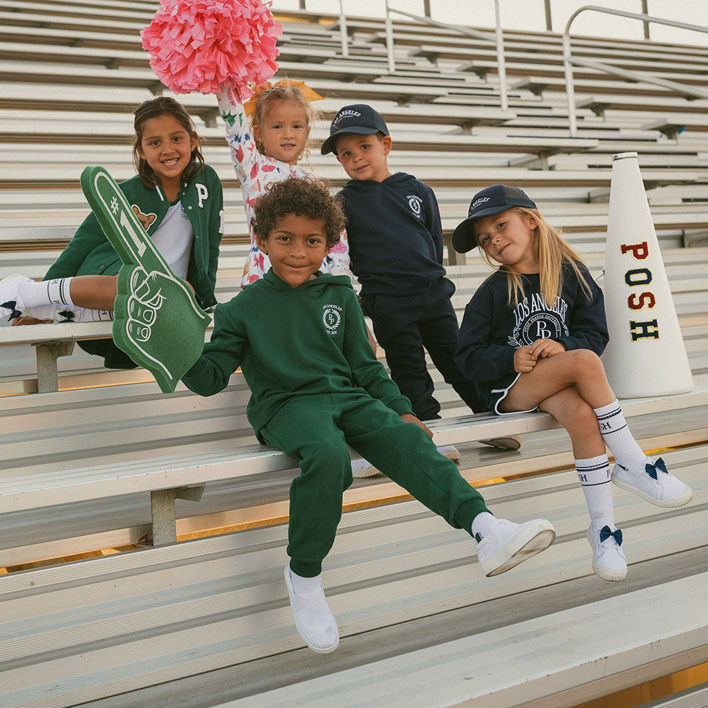 Varsity Navy French Terry Varsity Shorts