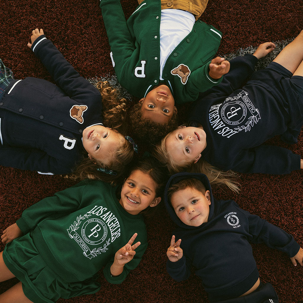 Varsity Navy Fleece Sweatshirt