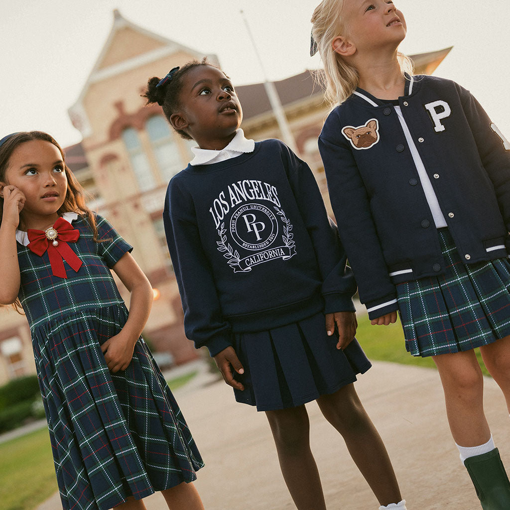 Varsity Navy Fleece Sweatshirt