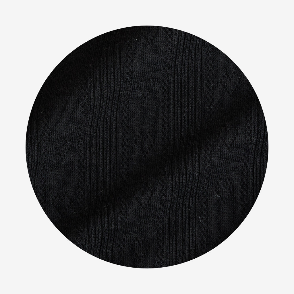 Black Pointelle Cardigan