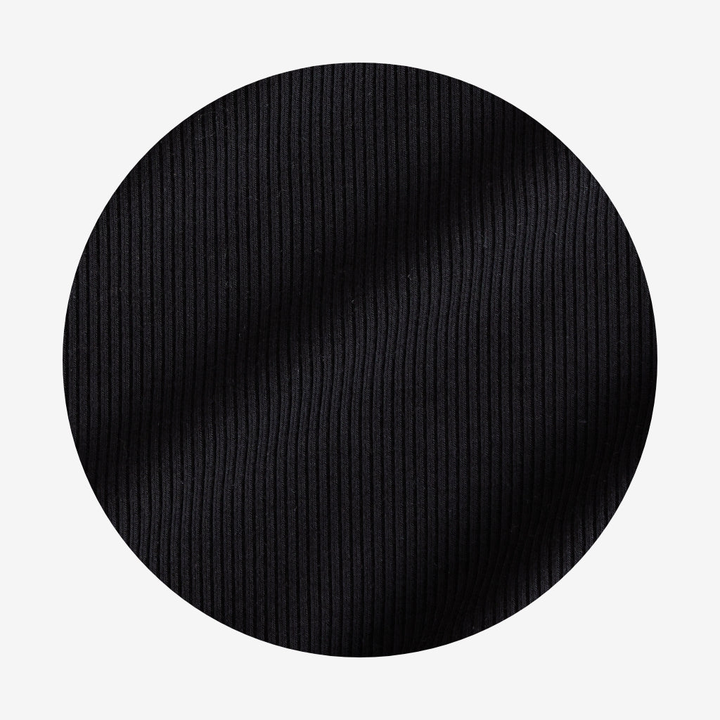 Black Premium Knit Straight Pants