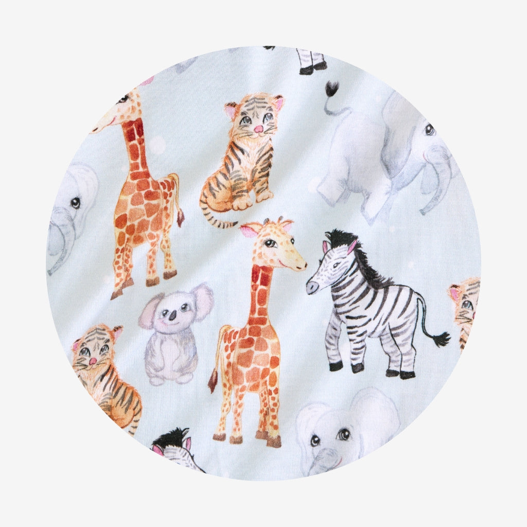 Zoo Babies Collared Henley Romper